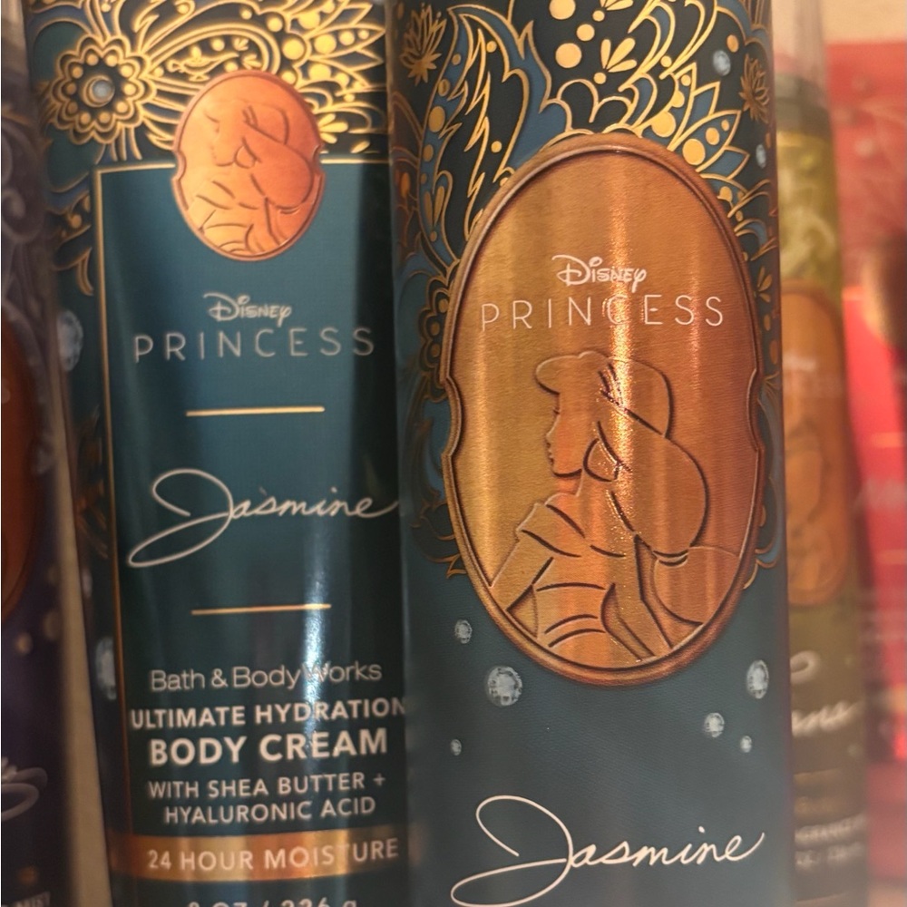 Disney Princess Jasmine Hydration Body Cream - Teal and Gold